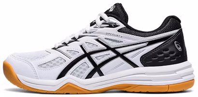 (Grade School) ASICS Upcourt 4 'White Black' 1074A027-100 (Grade School) ASICS Upcourt 4 'White Black' 1074A027-100