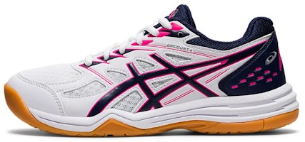(Grade School) ASICS Upcourt 4 'White Peacoat Pink' 1074A027-102 (Grade School) ASICS Upcourt 4 'White Peacoat Pink' 1074A027-102