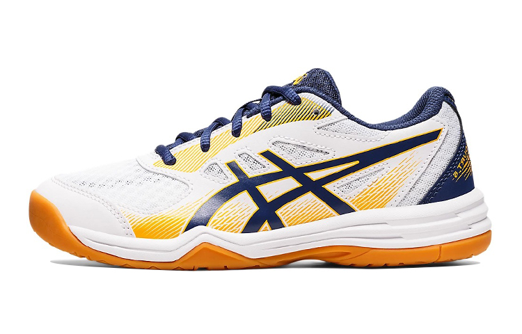 (Grade School) ASICS Upcourt 5 'White Deep Ocean' 1074A039-100