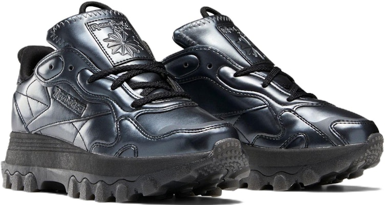 (Grade School) Cardi B x Reebok Classic Leather 'Black Dark Silver' HR0441 Lookbook (Grade School) Cardi B x Reebok Classic Leather 'Black Dark Silver' HR0441