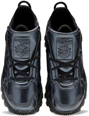 (Grade School) Cardi B x Reebok Classic Leather 'Black Dark Silver' HR0441 Shop (Grade School) Cardi B x Reebok Classic Leather 'Black Dark Silver' HR0441