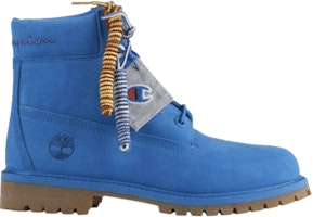 (Grade School) Champion x Timberland 6 Inch Premium Waterproof Boots 'Bright Blue' TB0A1UFB-J45 (Grade School) Champion x Timberland 6 Inch Premium Waterproof Boots 'Bright Blue' TB0A1UFB-J45