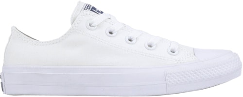 (Grade School) Converse Chuck Taylor All Star 2 Low 'White Navy' 250154C (Grade School) Converse Chuck Taylor All Star 2 Low 'White Navy' 250154C