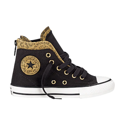 (GS) Converse Chuck Taylor All Star Back Zip Hi 'Black'