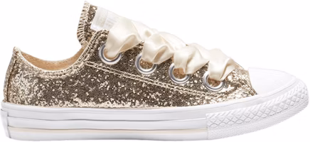 (Grade School) Converse Chuck Taylor All Star Big Eyelets Low 'Party Dress - Gold' 662307C (Grade School) Converse Chuck Taylor All Star Big Eyelets Low 'Party Dress - Gold' 662307C