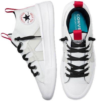 (Grade School) Converse Chuck Taylor All Star Easy-On Mid 'White University Red' 272787C Shop (Grade School) Converse Chuck Taylor All Star Easy-On Mid 'White University Red' 272787C