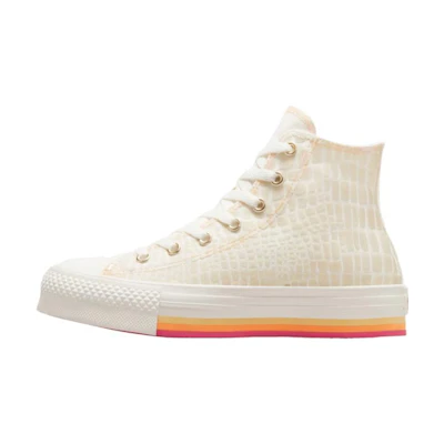 (GS) Converse Chuck Taylor All Star EVA Lift Platform High 'Glazed Chrome'