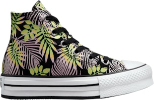 (Grade School) Converse Chuck Taylor All Star EVA Lift Platform High 'Bright Plants' A00446F (Grade School) Converse Chuck Taylor All Star EVA Lift Platform High 'Bright Plants' A00446F