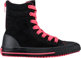 (Grade School) Converse Chuck Taylor All Star Hi-Rise Boot X-Hi 'Black Hot Punch' 658144C (Grade School) Converse Chuck Taylor All Star Hi-Rise Boot X-Hi 'Black Hot Punch' 658144C