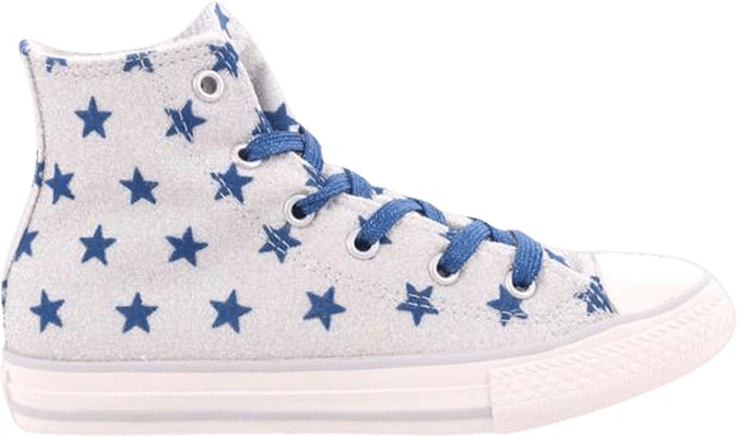 Grade School Converse Chuck Taylor All Star High Glitter Blue
