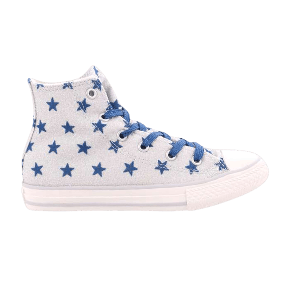 (GS) Converse Chuck Taylor All Star High 'Glitter Blue Stars'