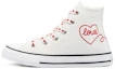 Buy (小学) 匡威Chuck Taylor All Star高帮 '情人节 - 白色' 671125C