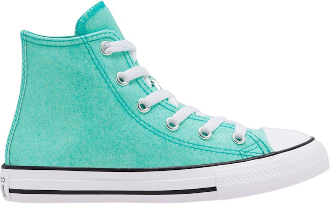 Teal 2025 glitter converse
