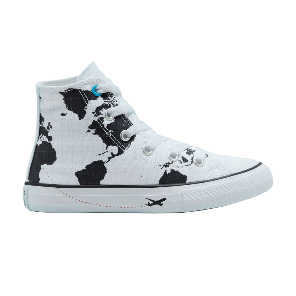 (GS) Converse Chuck Taylor All Star High 'Geography Class - White Black'