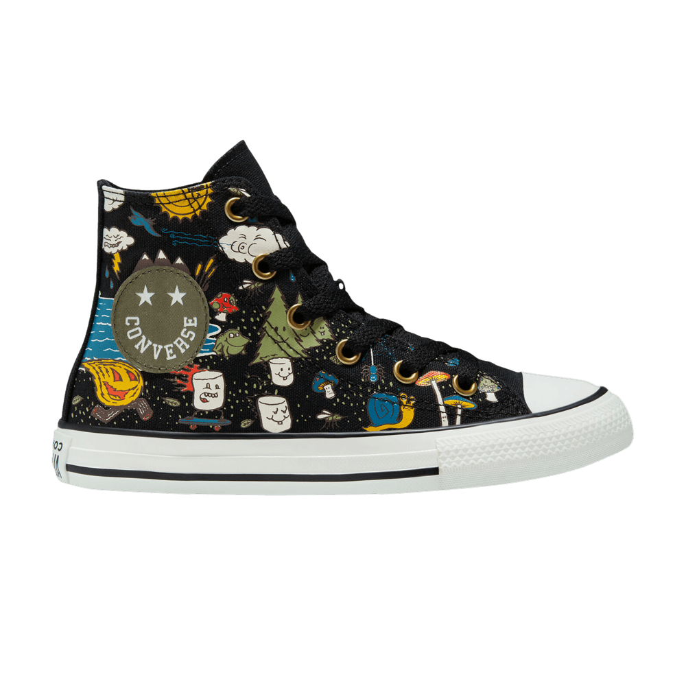Buy Converse Chuck Taylor All Star High GS 'Campamento de Verano - Negro Amarillo' 667527F