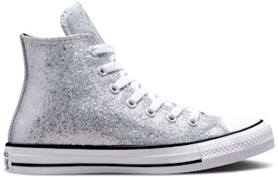 (Grade School) Converse Chuck Taylor All Star High 'Glitter - Silver' A01475C (Grade School) Converse Chuck Taylor All Star High 'Glitter - Silver' A01475C