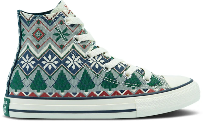 (Grade School) Converse Chuck Taylor All Star High 'Holiday Sweater' 669339F Buy (Grade School) Converse Chuck Taylor All Star High 'Holiday Sweater' 669339F