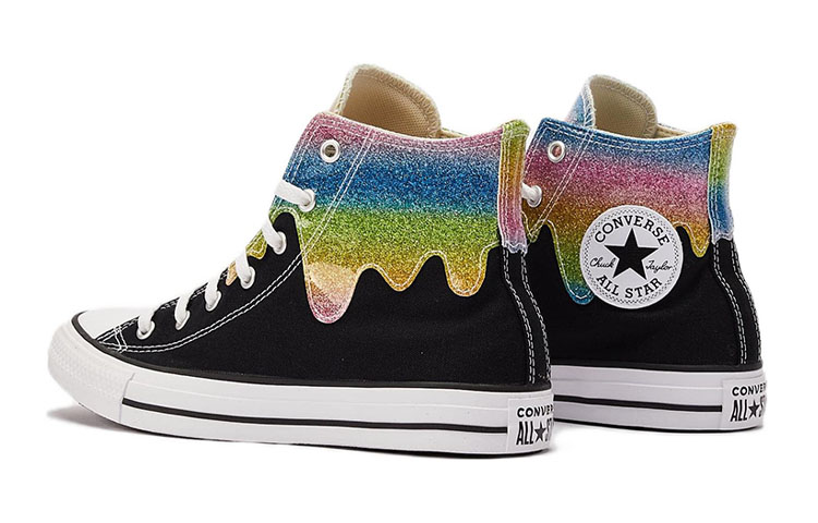 Lookbook (小學生) Converse Chuck Taylor All Star 高筒‘閃耀滴流 - 黑色’ A00390F