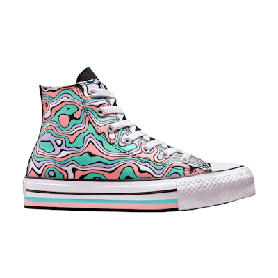 (GS) Converse Chuck Taylor All Star Lift Platform High 'Color Swirl'