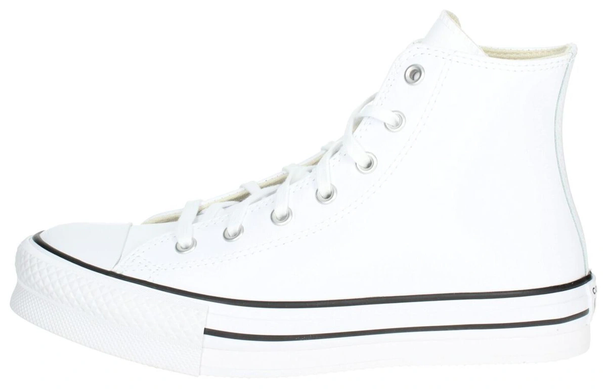 (Grade School) Converse Chuck Taylor All Star Lift Platform Leather High 'White Natural Ivory'