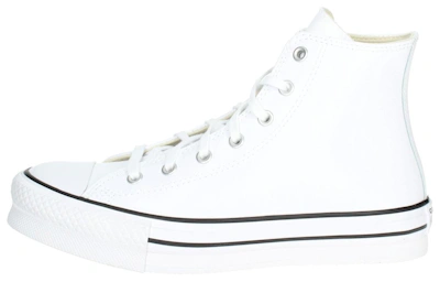 (Grade School) Converse Chuck Taylor All Star Lift Platform Leather High 'White Natural Ivory'