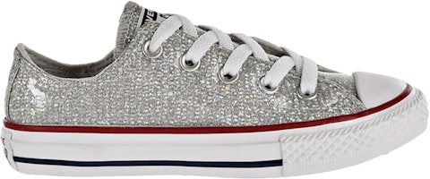 (Grade School) Converse Chuck Taylor All Star Low 'Silver Glitter' 663627C (Grade School) Converse Chuck Taylor All Star Low 'Silver Glitter' 663627C