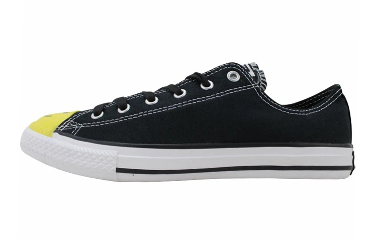 (Grade School) Converse Chuck Taylor All Star Low 'Smiley Face - Black' 665707C