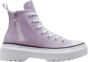 (Grade School) Converse Chuck Taylor All Star Lugged Lift Platform High 'Vapor Violet Glitter' A03009C (Grade School) Converse Chuck Taylor All Star Lugged Lift Platform High 'Vapor Violet Glitter' A03009C