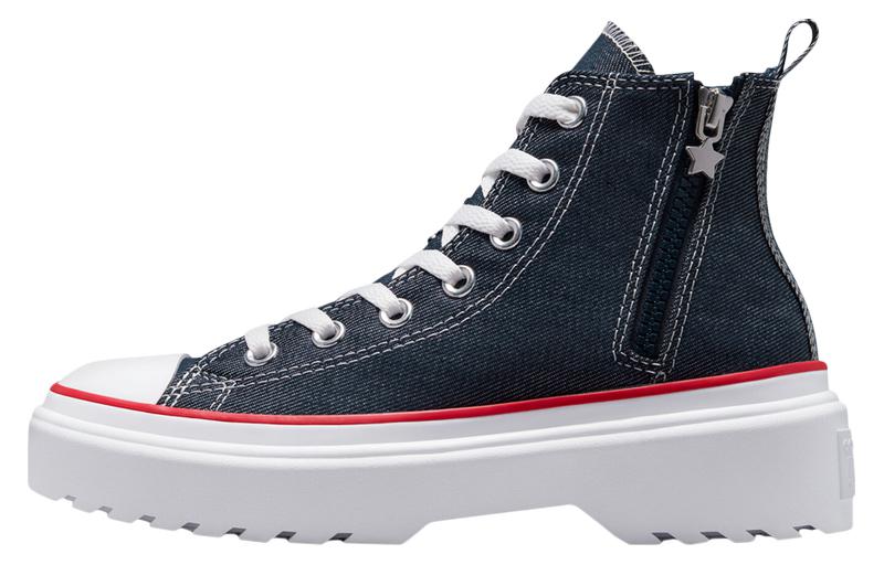(Grade School) Converse Chuck Taylor All Star Lugged Lift Platform High 'Retro Denim' A03621C