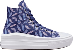 (Grade School) Converse Chuck Taylor All Star Move Platform High 'Feathers' A01515C (Grade School) Converse Chuck Taylor All Star Move Platform High 'Feathers' A01515C