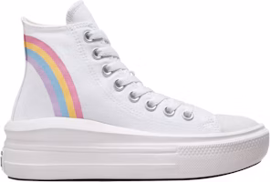 (Grade School) Converse Chuck Taylor All Star Move Platform High 'Rainbow Cloud' A04344C (Grade School) Converse Chuck Taylor All Star Move Platform High 'Rainbow Cloud' A04344C