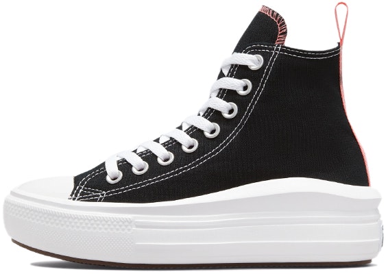 (Grade School) Converse Chuck Taylor All Star Move High 'Black Pink Salt' 271716C Buy (Grade School) Converse Chuck Taylor All Star Move High 'Black Pink Salt' 271716C
