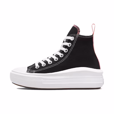 (GS) Converse Chuck Taylor All Star Move High 'Black Pink Salt'