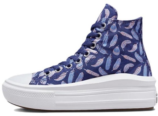 (Grade School) Converse Chuck Taylor All Star Move Platform High 'Feathers' A01515C Buy (Grade School) Converse Chuck Taylor All Star Move Platform High 'Feathers' A01515C