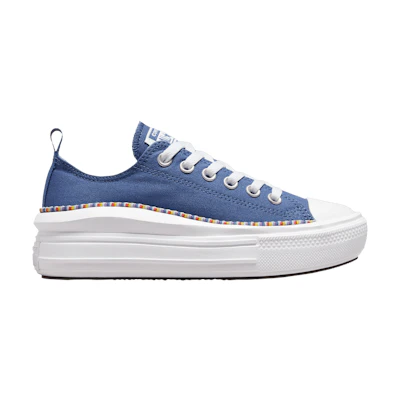 (GS) Converse Chuck Taylor All Star Move Platform Low 'Friendship Bracelet - Washed Indigo'
