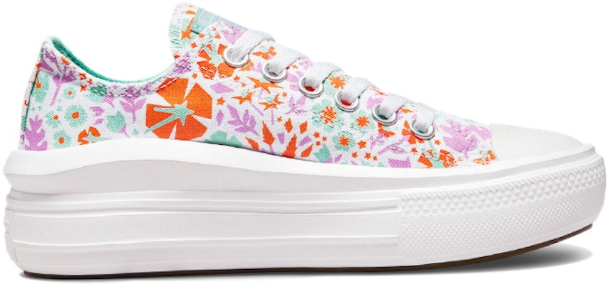 (Grade School) Converse Chuck Taylor All Star Move Platform Low 'Paper Floral' 272848C Order (Grade School) Converse Chuck Taylor All Star Move Platform Low 'Paper Floral' 272848C