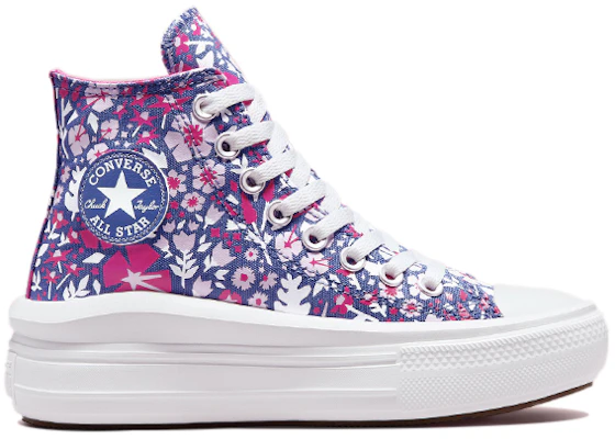 (Grade School) Converse Chuck Taylor All Star Move Platform High 'Paper Floral - Washed Indigo' 272847C Order (Grade School) Converse Chuck Taylor All Star Move Platform High 'Paper Floral - Washed Indigo' 272847C