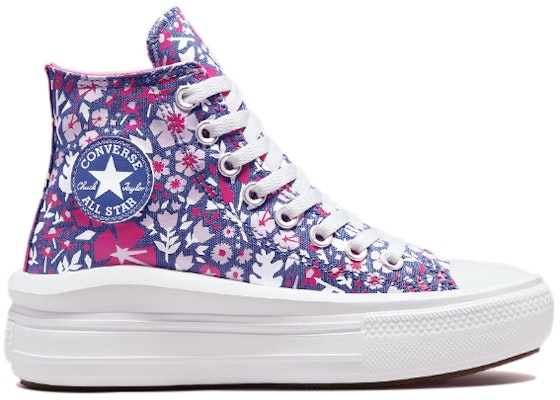 (Grade School) Converse Chuck Taylor All Star Move Platform High 'Paper Floral - Washed Indigo' 272847C Order (Grade School) Converse Chuck Taylor All Star Move Platform High 'Paper Floral - Washed Indigo' 272847C