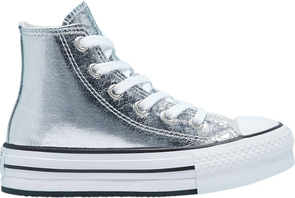(小學)Converse Chuck Taylor All Star 厚底高筒運動鞋「數位粉 - 銀色」 670547C Buy (小學)Converse Chuck Taylor All Star 厚底高筒運動鞋「數位粉 - 銀色」 670547C
