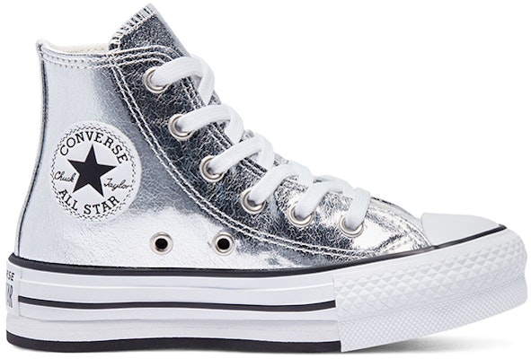 (小学) Converse Chuck Taylor All Star厚底高帮鞋 '数码粉-银色' 670547C Order (小学) Converse Chuck Taylor All Star厚底高帮鞋 '数码粉-银色' 670547C