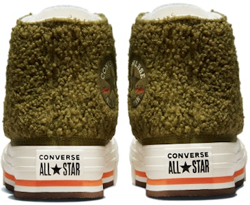 (Grade School)Converse Chuck Taylor All Star Sherpa EVA 厚底高筒運動鞋「Dark Moss Bold Mandarin」673198C Purchase (Grade School)Converse Chuck Taylor All Star Sherpa EVA 厚底高筒運動鞋「Dark Moss Bold Mandarin」673198C