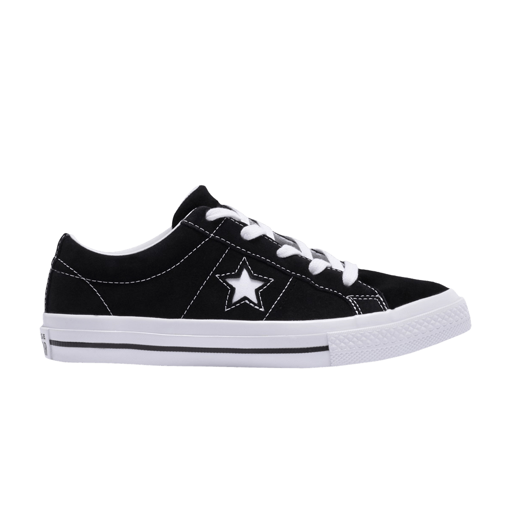 (Grade School) Converse One Star Low 'Black' 658369C