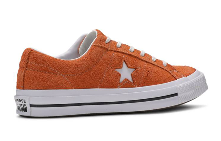 Shop (Grade School) Converse One Star Low ''Mandarino Intenso'' 261787C