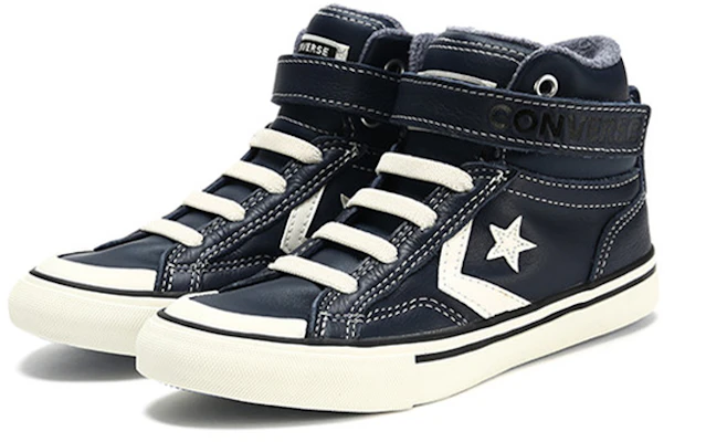 (Grade School) Converse Pro Blaze Strap High ''Leder & Strick - Lakeside Blau'' 669318C Lookbook (Grade School) Converse Pro Blaze Strap High ''Leder & Strick - Lakeside Blau'' 669318C