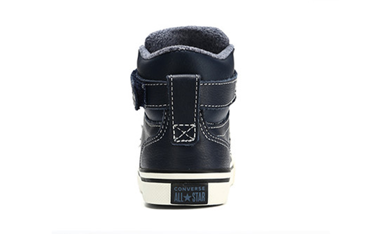 Shop (Anak-Anak) Converse Pro Blaze Strap Tinggi 'Kulit & Knit Biru Danau' 669318C