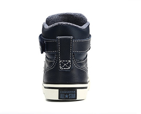 (Grade School) Converse Pro Blaze Strap High 'Leather & Heathered Knit - Lakeside Blue' 669318C Shop (Grade School) Converse Pro Blaze Strap High 'Leather & Heathered Knit - Lakeside Blue' 669318C