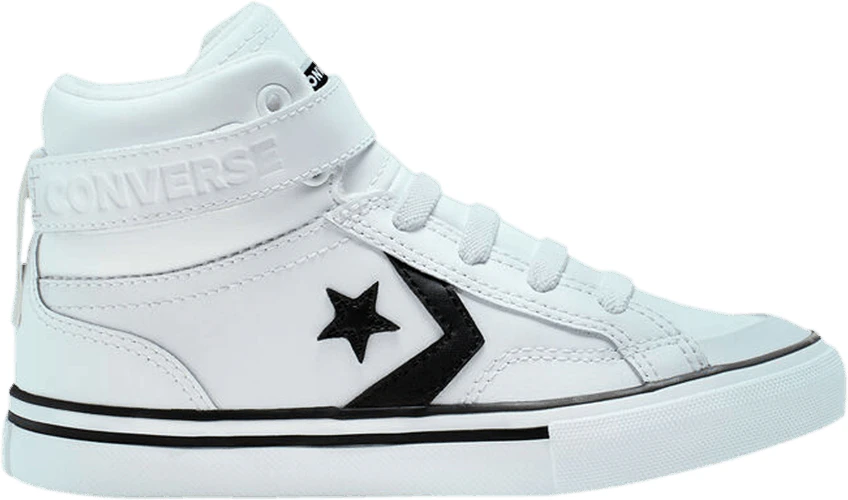 (Grade School) Converse Pro Blaze Strap High 'White Black' 663605C