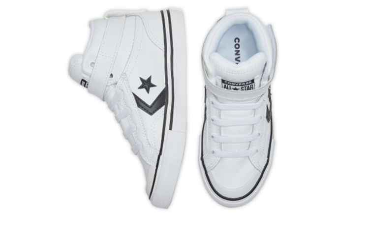 Lookbook Converse Pro Blaze Strap High ''White Black'' (Grade School) Ragazzi. 663605C