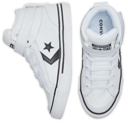 (Grade School) Converse Pro Blaze Strap High 'White Black' 663605C Lookbook (Grade School) Converse Pro Blaze Strap High 'White Black' 663605C