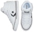 Lookbook Converse Pro Blaze Strap Tinggi 'Putih Hitam' (Sekolah Rendah) 663605C